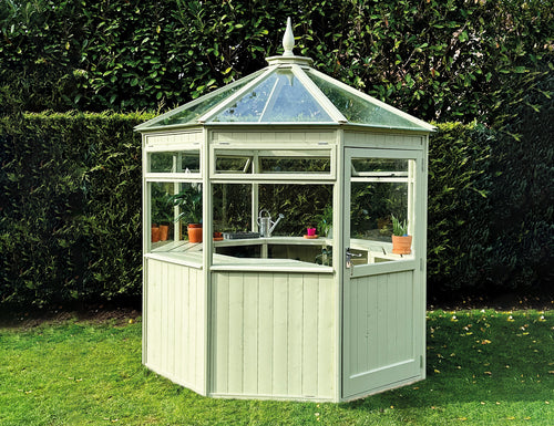 TGB Coppice Thetford Octagonal Greenhouse – exterior view