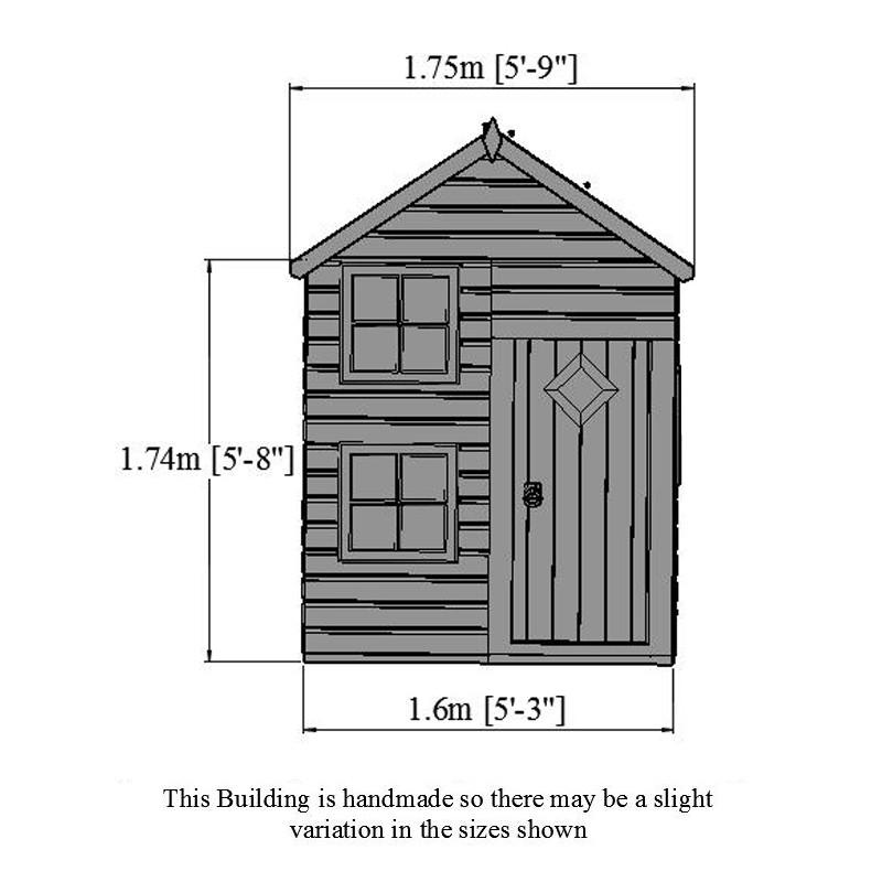 Shire Croft two-storey wooden playhouse – view 6