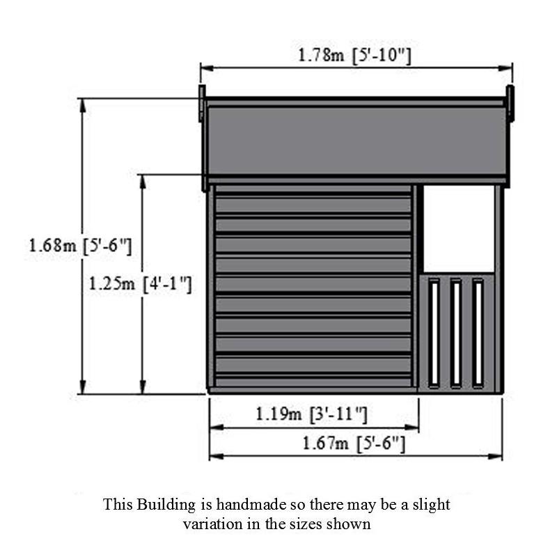 Shire Cubby 6x4 wooden playhouse – view 5