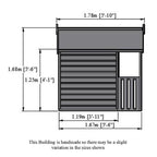 Shire Cubby 6x4 wooden playhouse – view 5