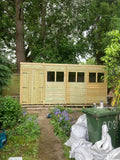Power Sheds pent potting shed combi, customer installation