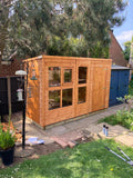 Power Sheds pent summerhouse combi, customer installation