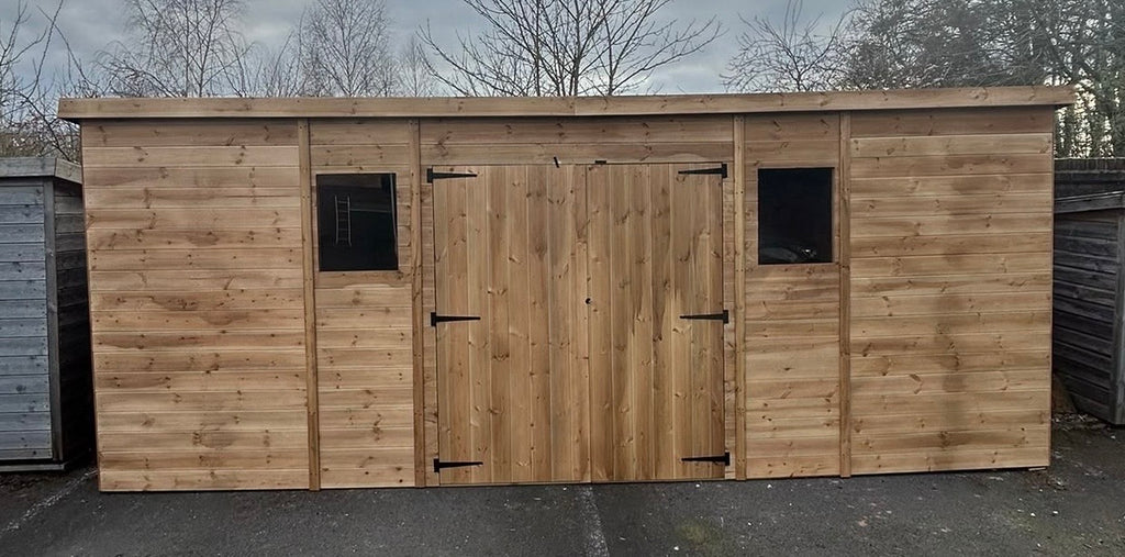 LOJ Pent XL Workshop with double doors