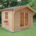Shire Dalby log cabin – exterior