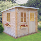 Shire Dean log cabin – exterior