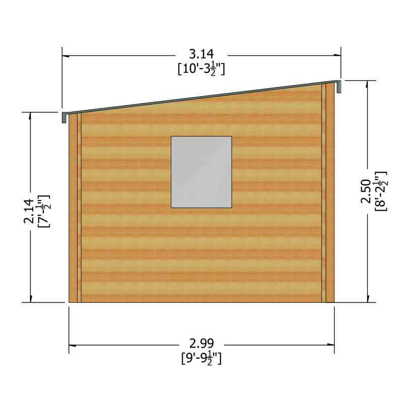 Shire Dean log cabin – render view 2
