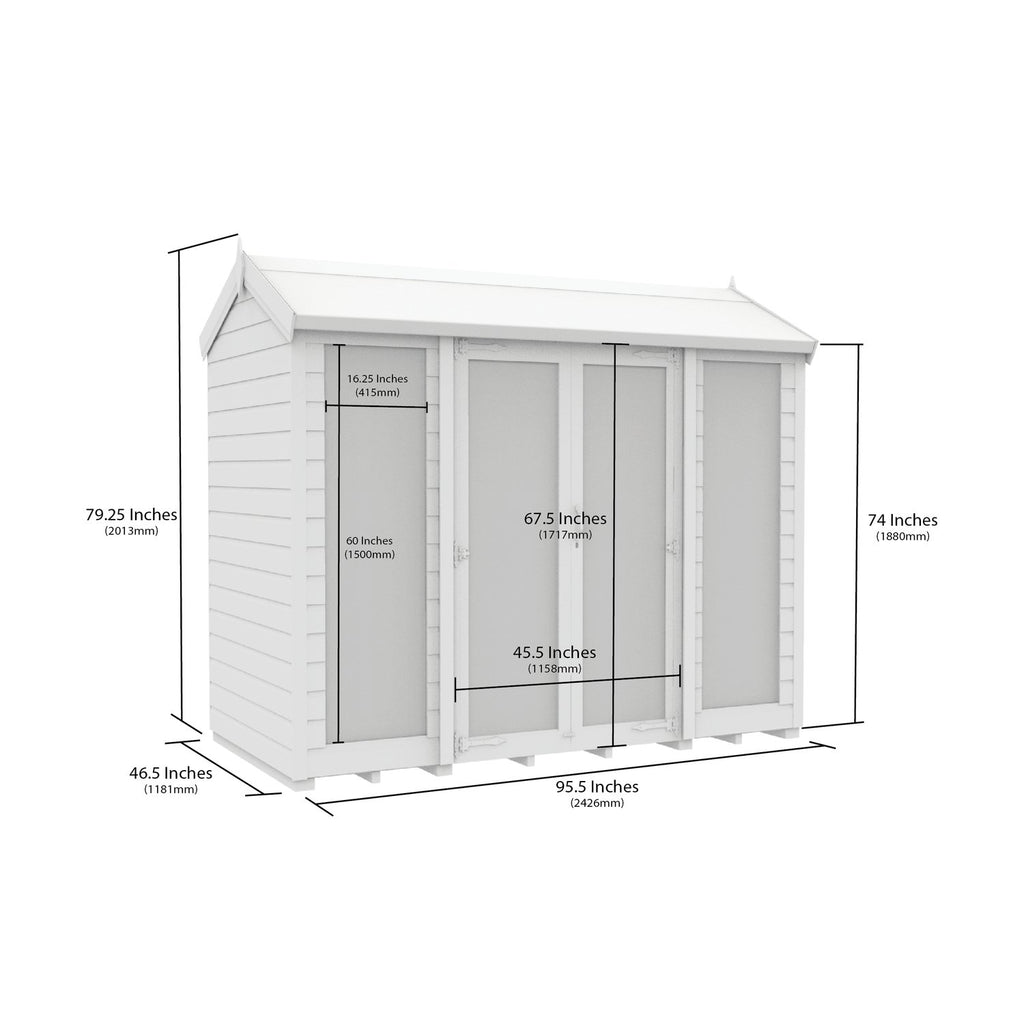 DIY Sheds – Apex Full Glass Summer House