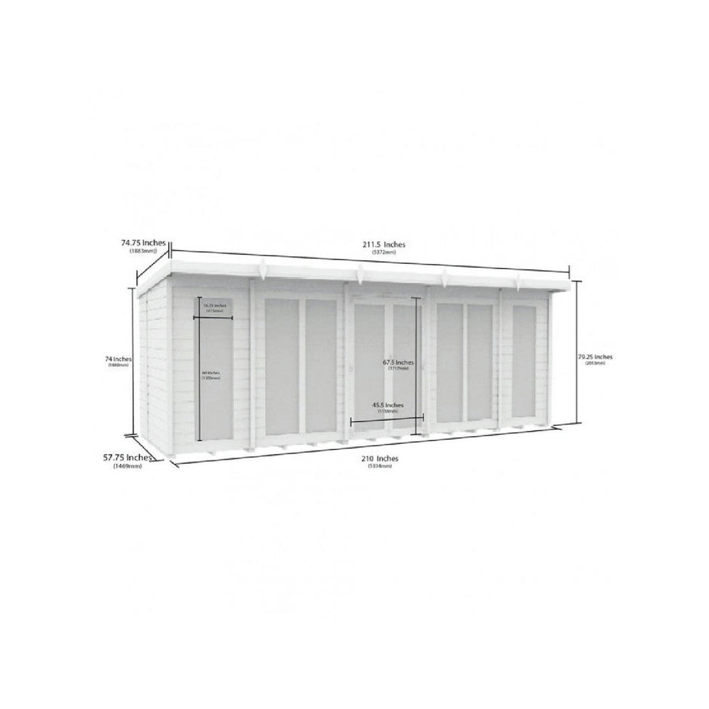 DIY Sheds – Pent Full Glass Summer House