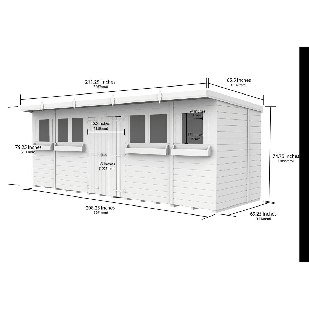 DIY Sheds – Pent Summer Shed