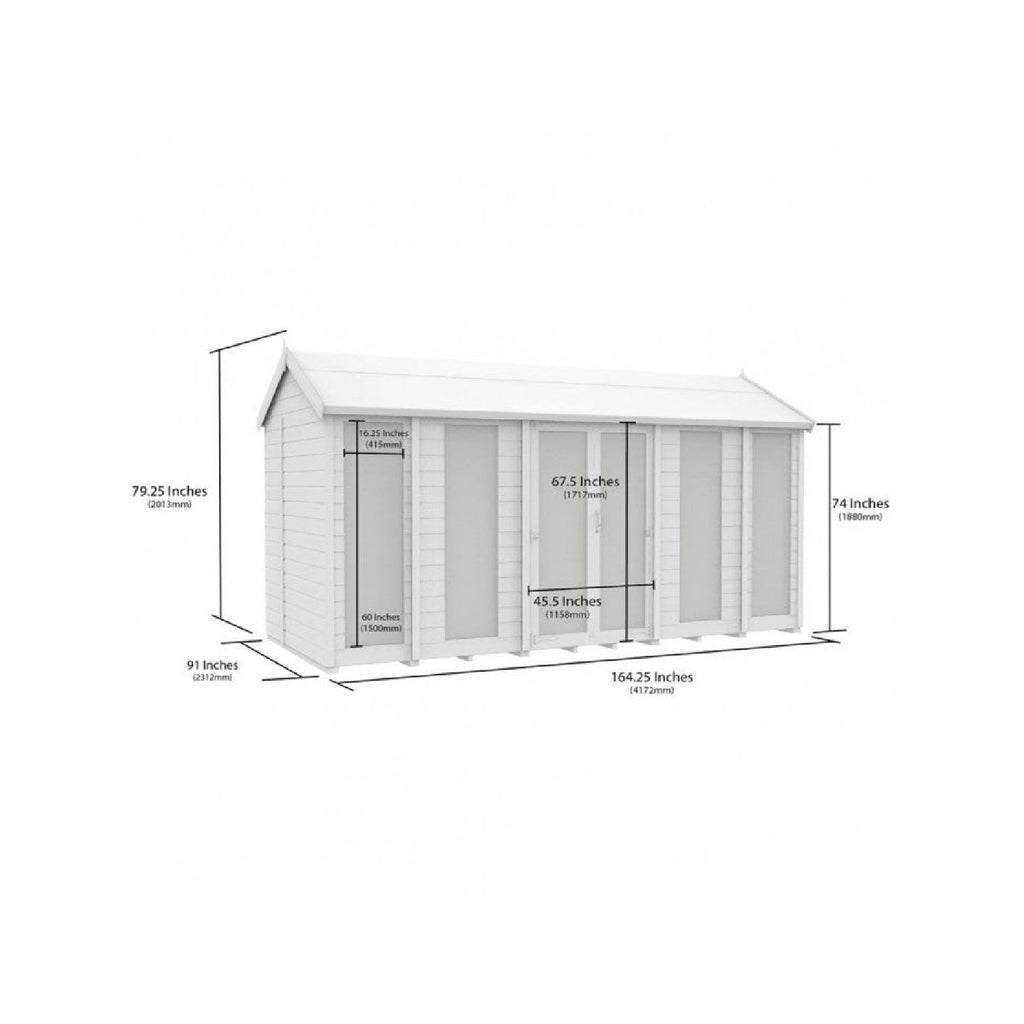 DIY Sheds – Apex Full Glass Summer House