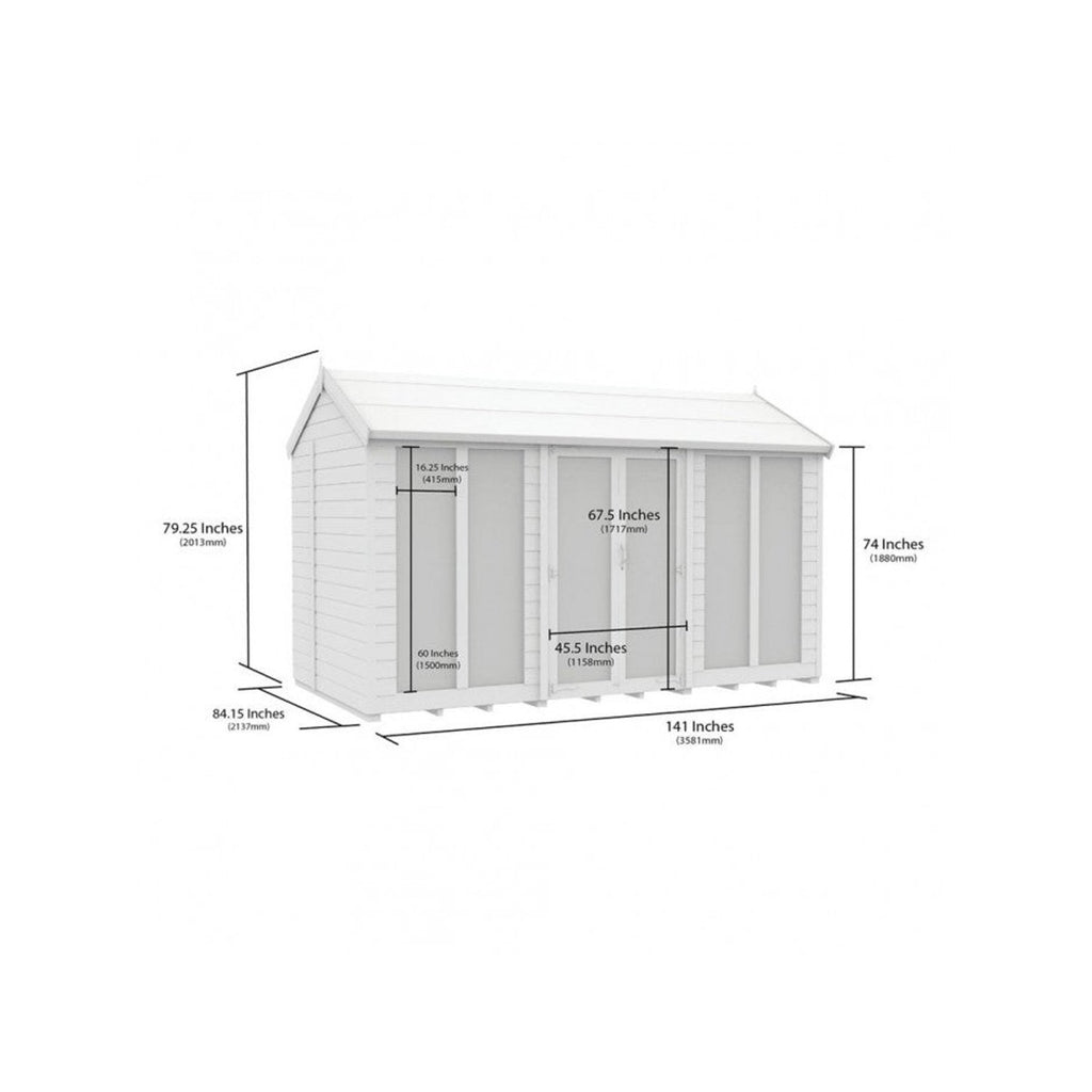 DIY Sheds – Apex Full Glass Summer House