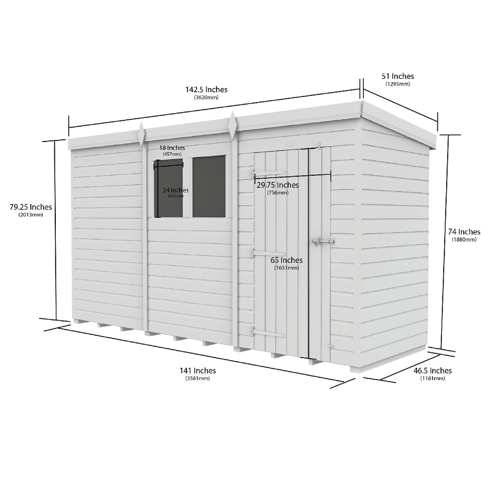 DIY Sheds – Security Pent Shed