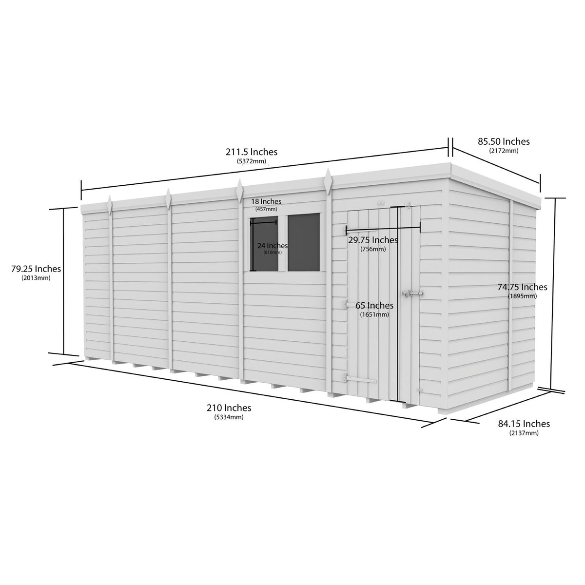 DIY Sheds – Security Pent Shed