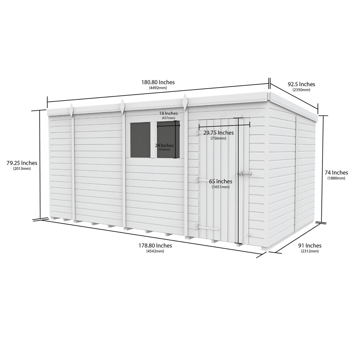DIY Sheds – Security Pent Shed