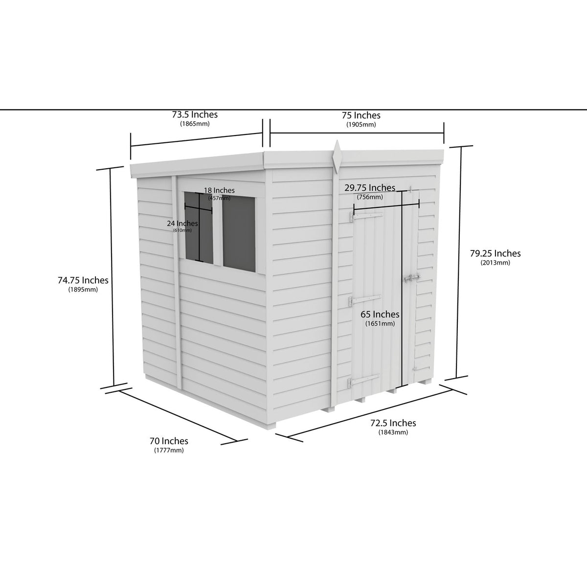 DIY Sheds – Security Pent Shed