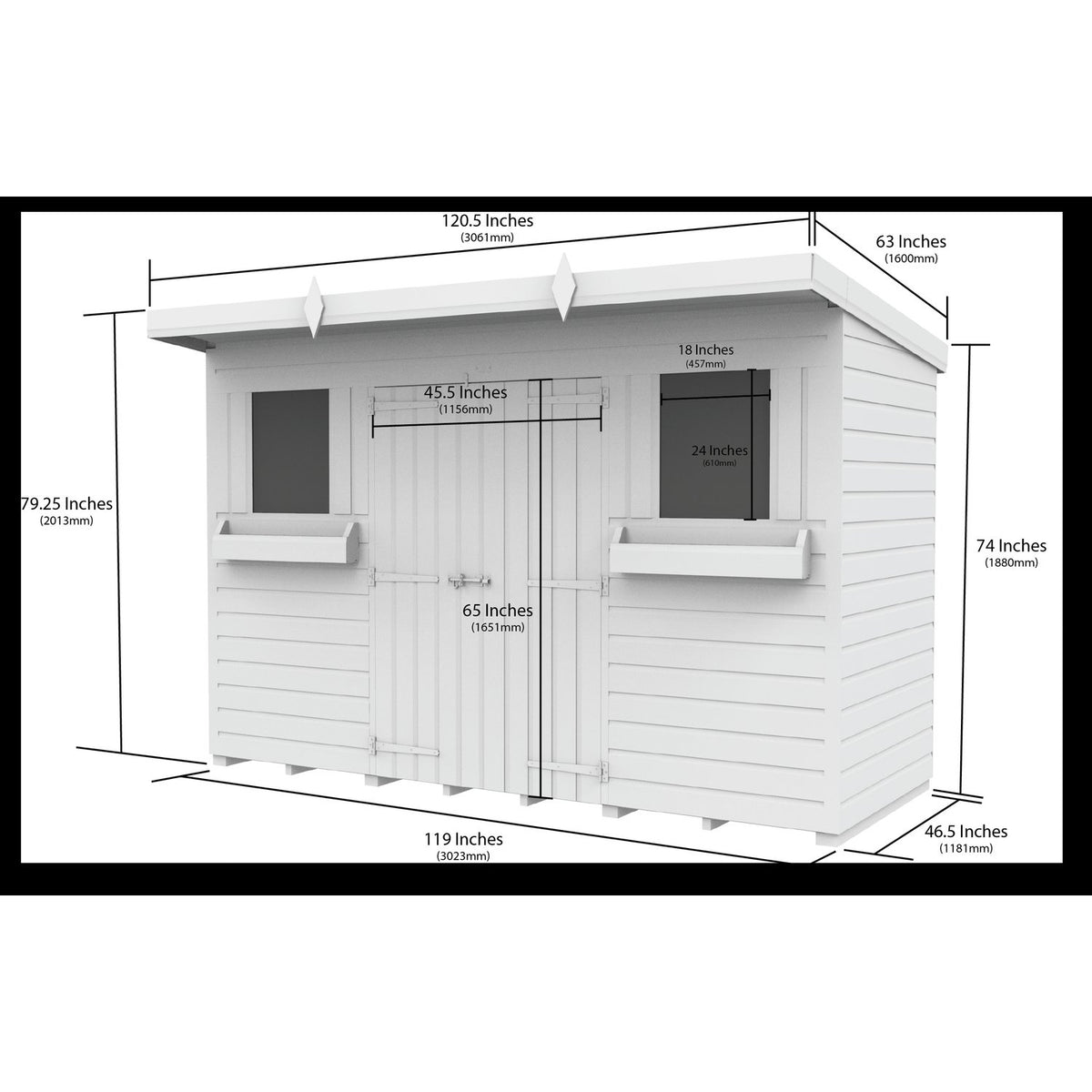 DIY Sheds – Pent Summer Shed