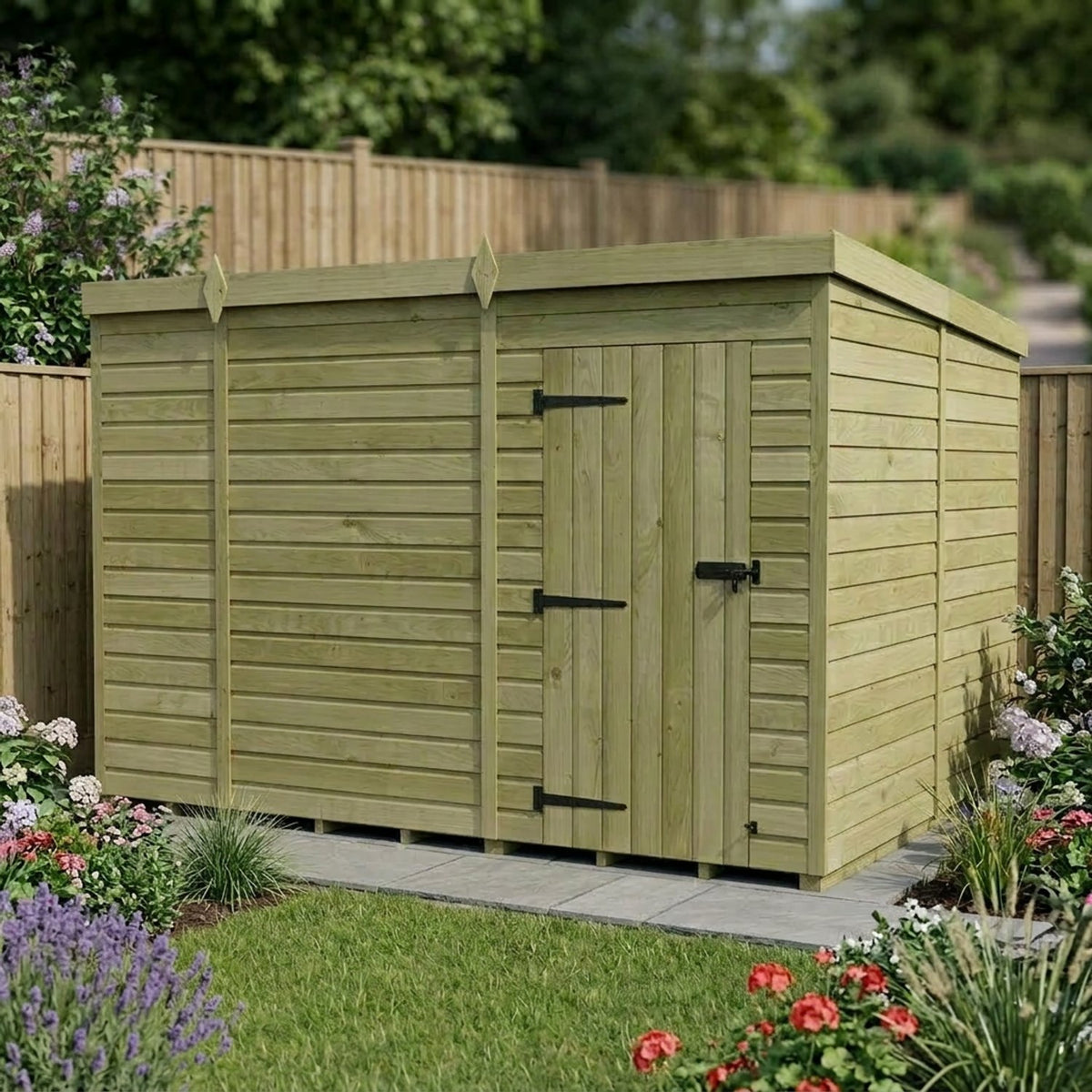 DIY Sheds – Pent Shed – Single Door – view 11