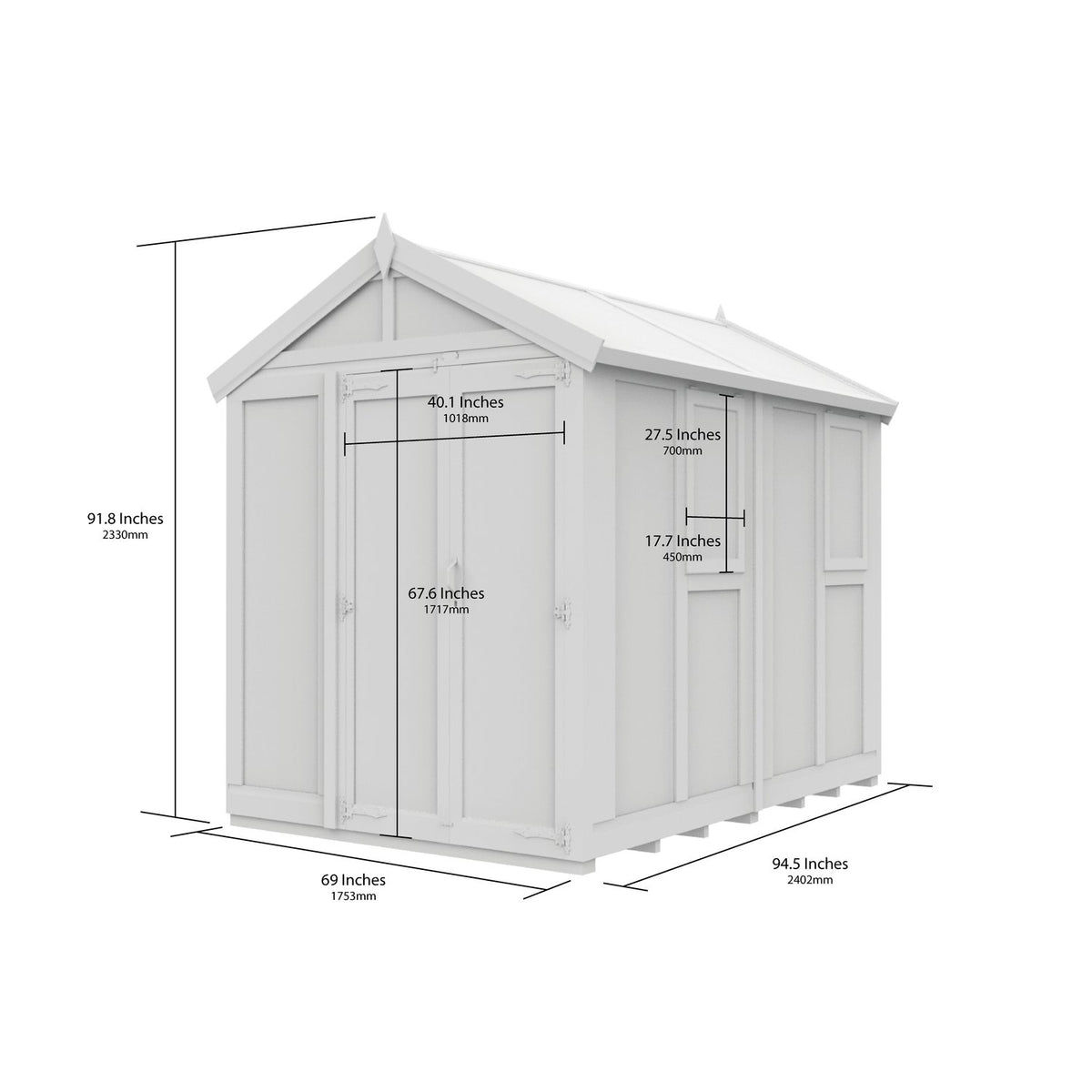 DIY Sheds – Apex Glass Greenhouse