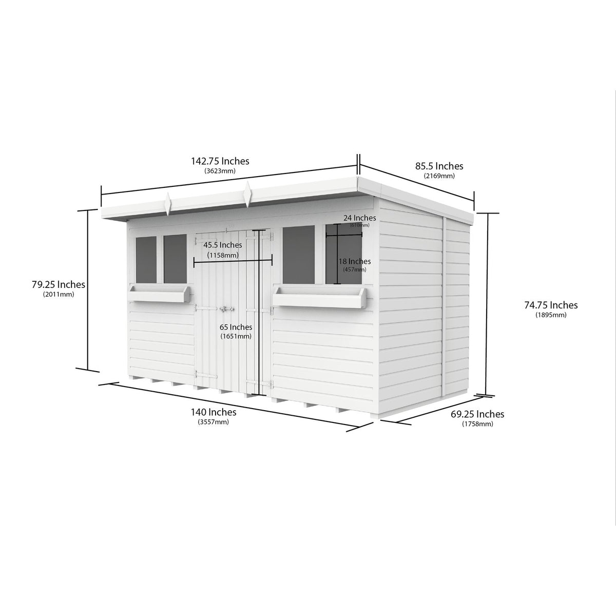 DIY Sheds – Pent Summer Shed