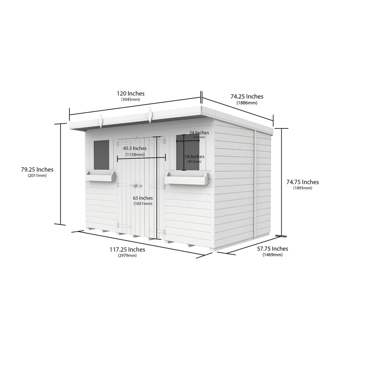 DIY Sheds – Pent Summer Shed