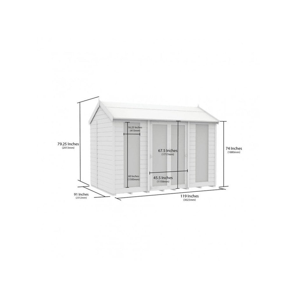 DIY Sheds – Apex Full Glass Summer House