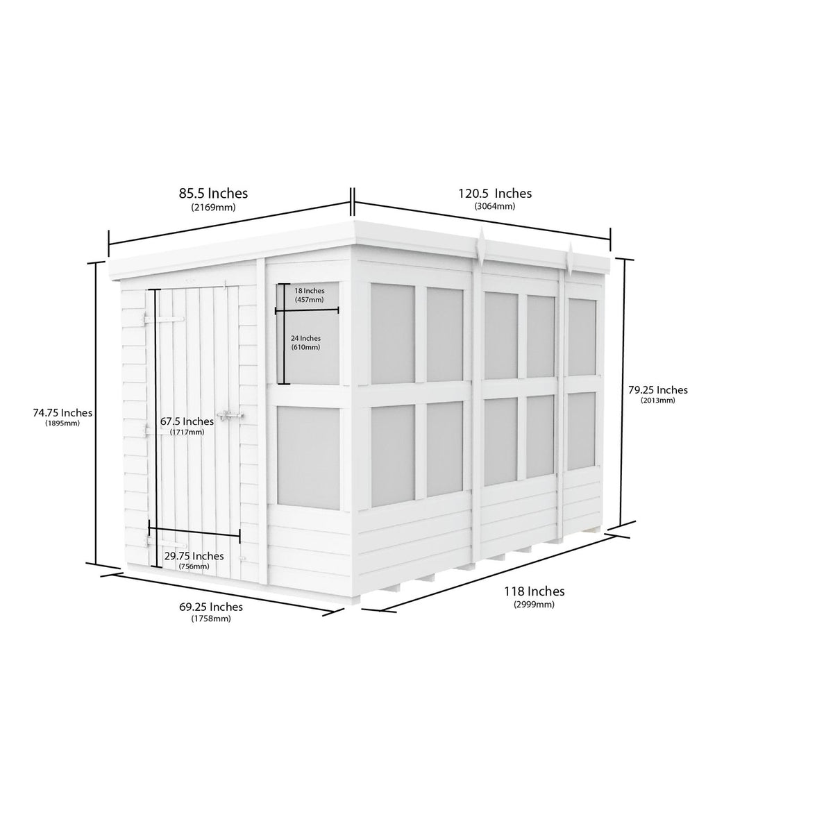 DIY Sheds – Pent Potting Shed
