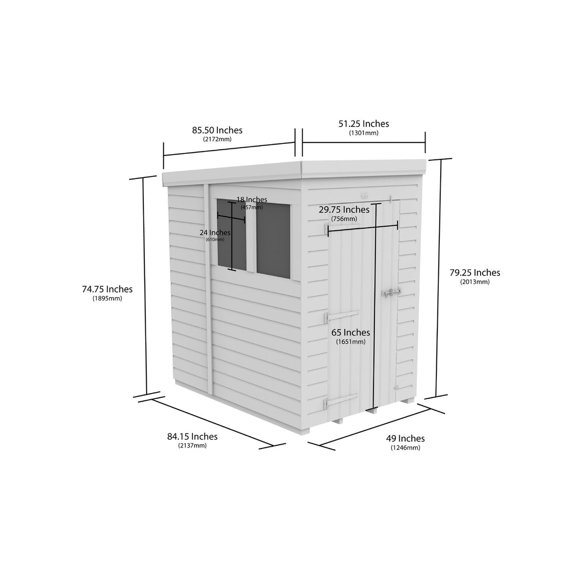 DIY Sheds – Security Pent Shed