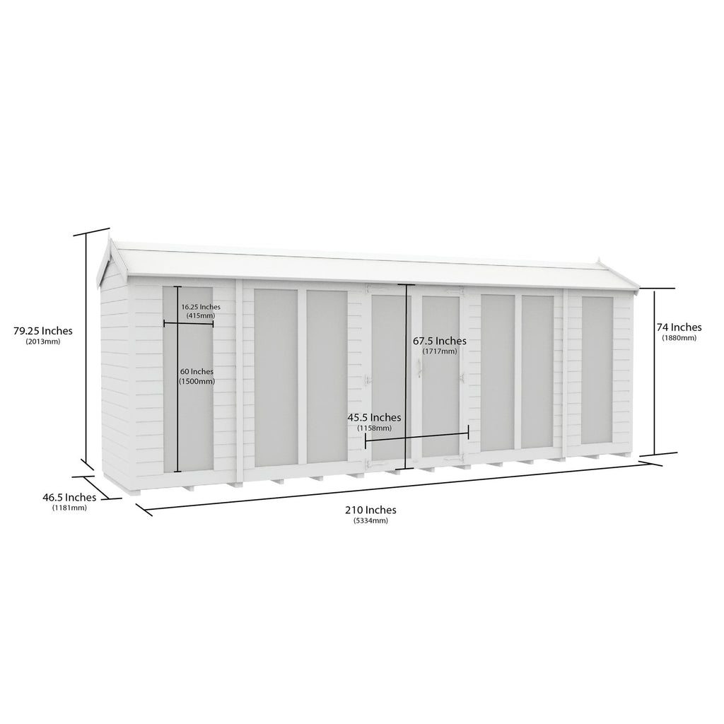 DIY Sheds – Apex Full Glass Summer House
