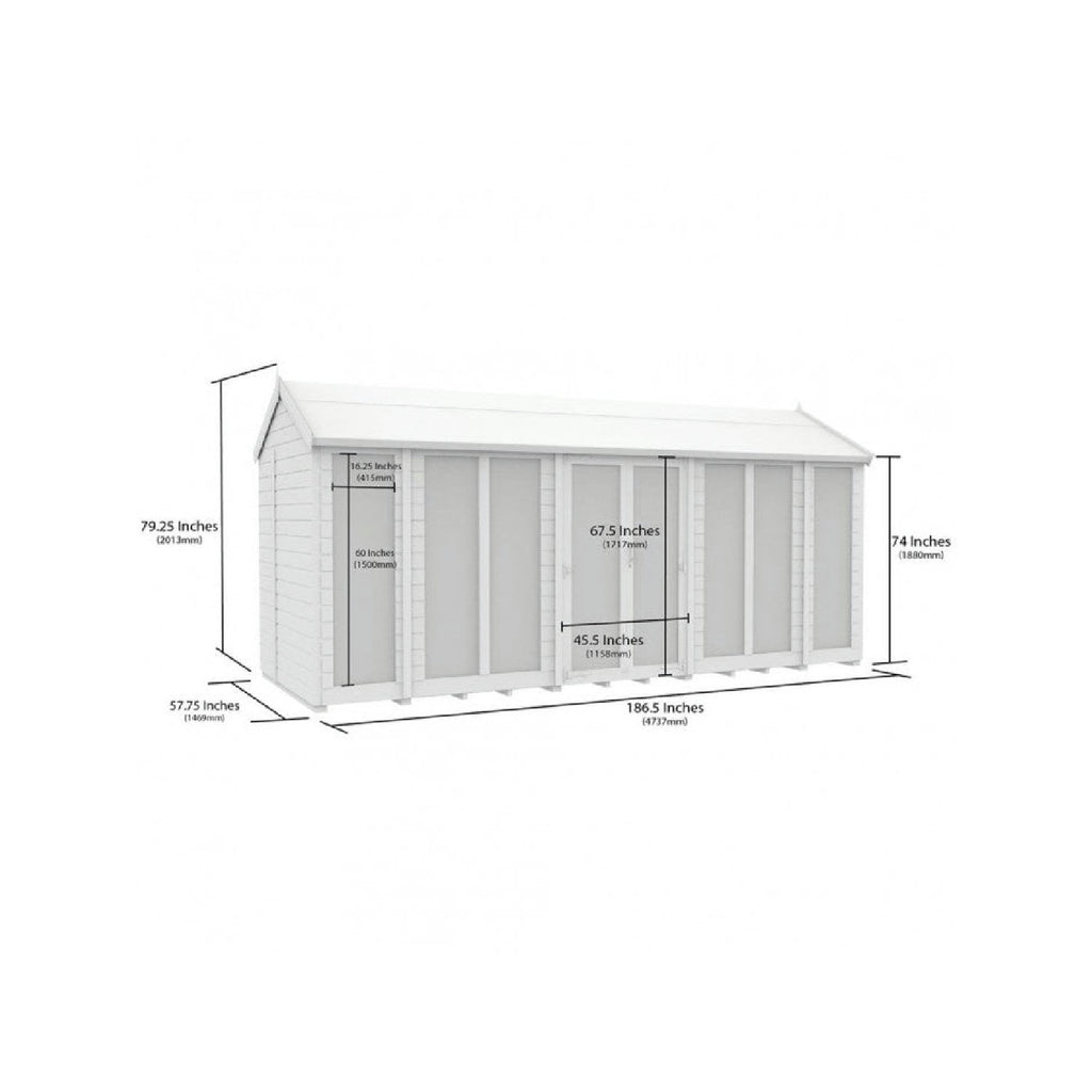 DIY Sheds – Apex Full Glass Summer House