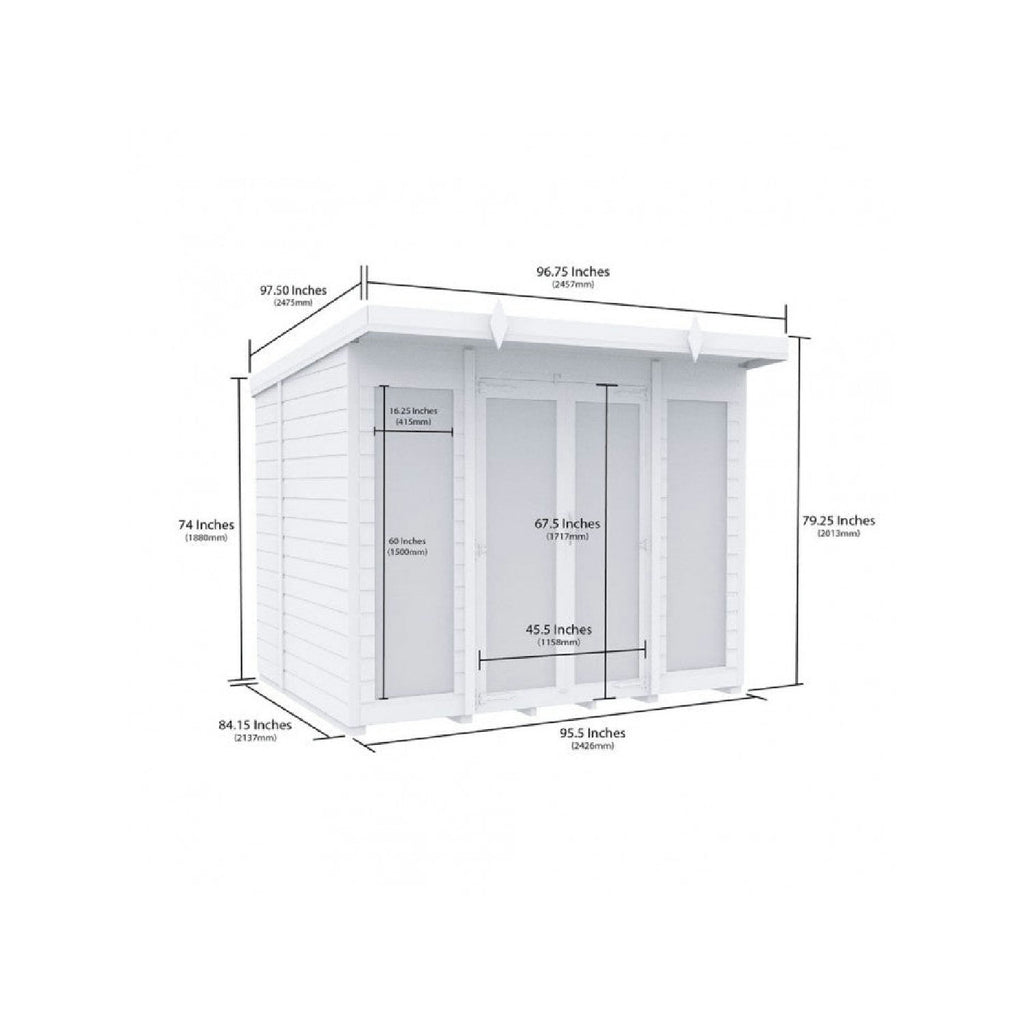 DIY Sheds – Pent Full Glass Summer House