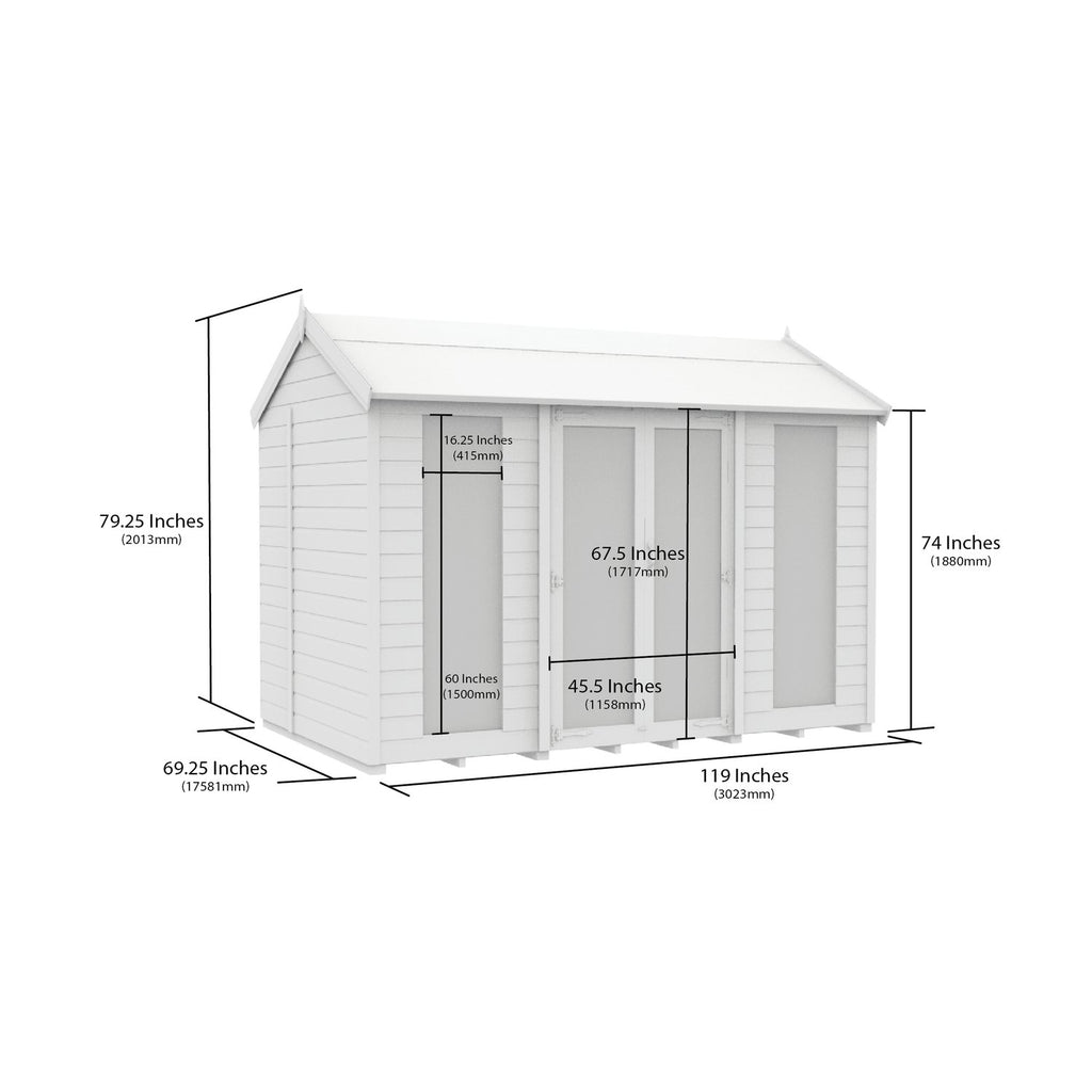 DIY Sheds – Apex Full Glass Summer House