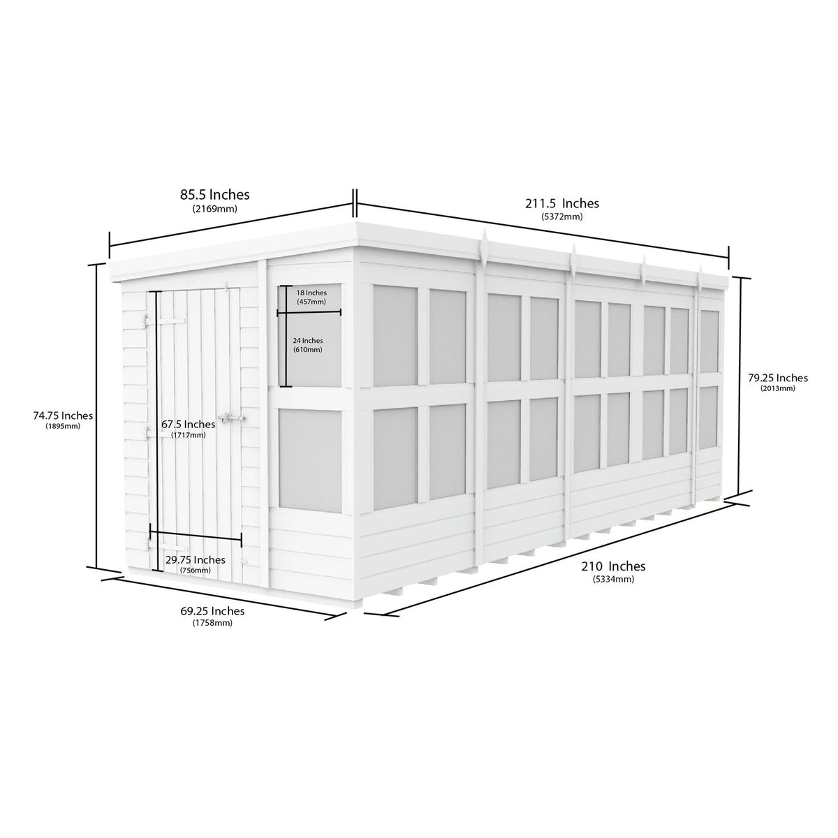 DIY Sheds – Pent Potting Shed
