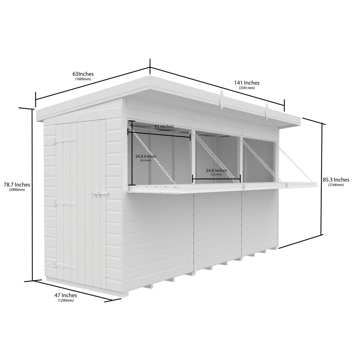 DIY Sheds – Outdoor Garden Bars with serving hatch