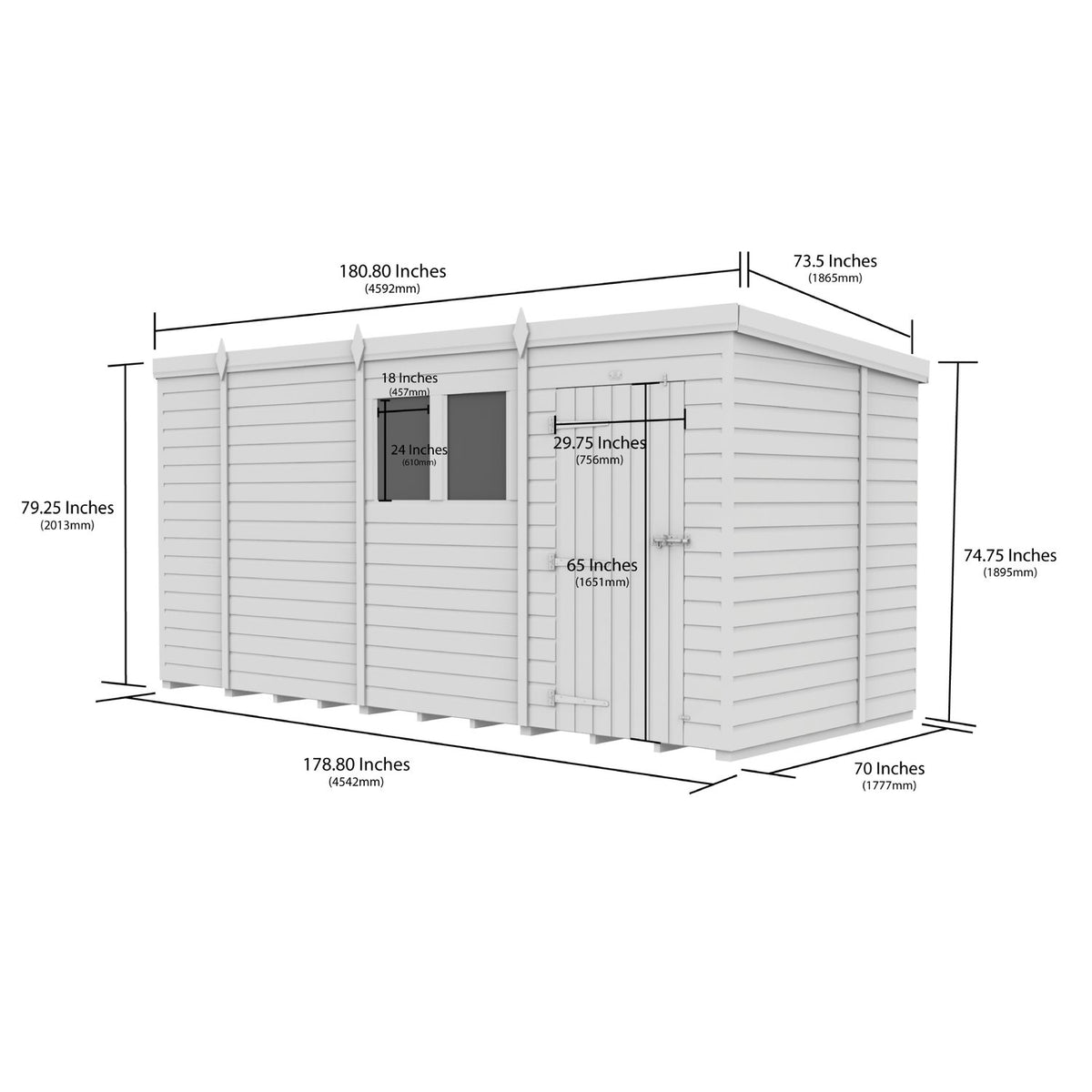 DIY Sheds – Security Pent Shed