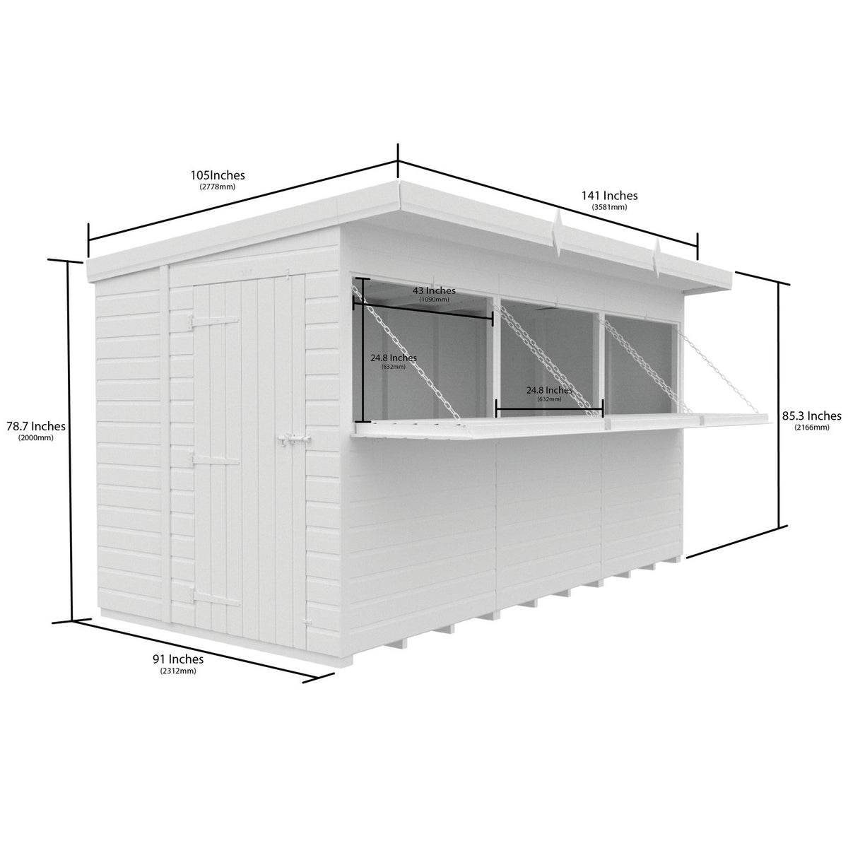 DIY Sheds – Outdoor Garden Bars with serving hatch