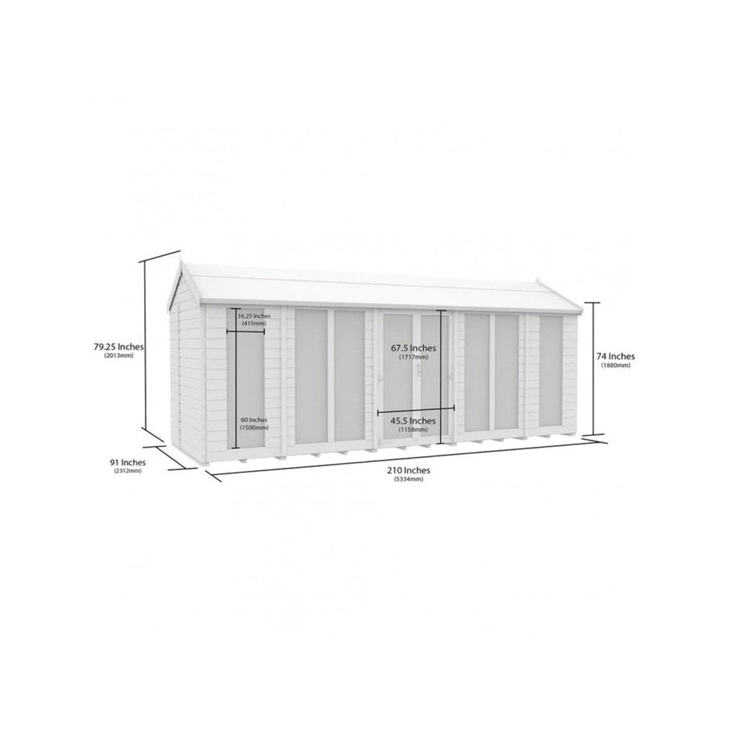 DIY Sheds – Apex Full Glass Summer House
