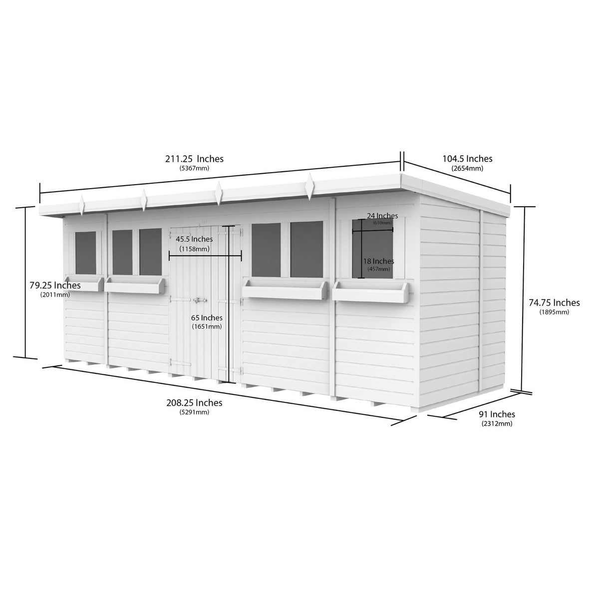 DIY Sheds – Pent Summer Shed