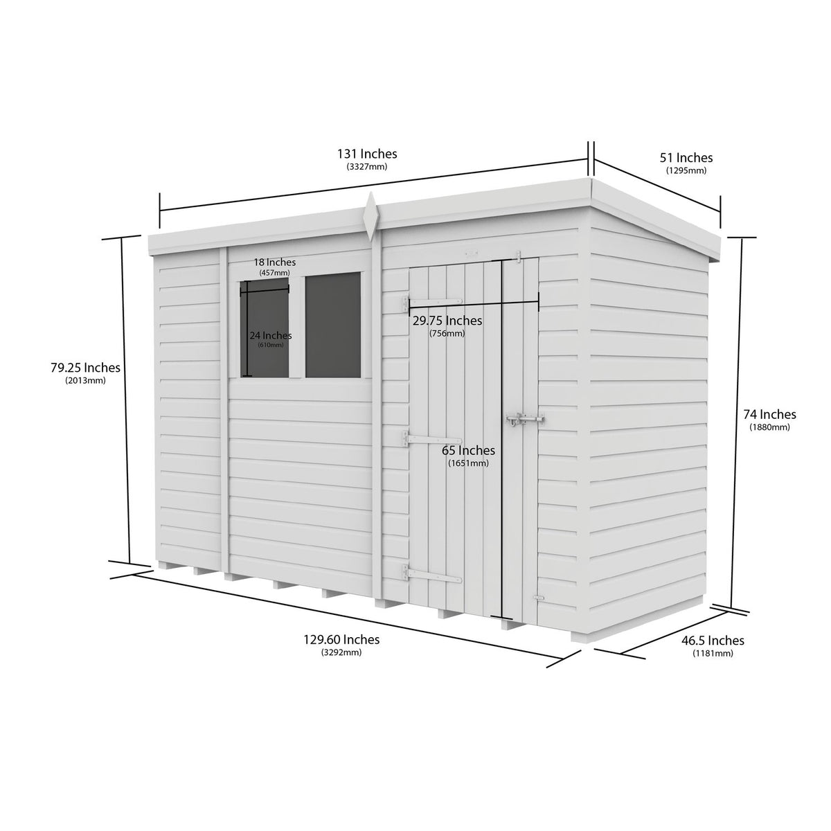DIY Sheds – Security Pent Shed