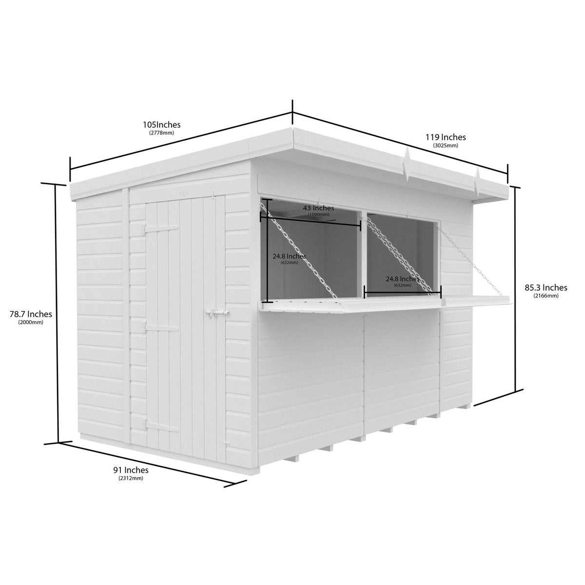 DIY Sheds – Outdoor Garden Bars with serving hatch