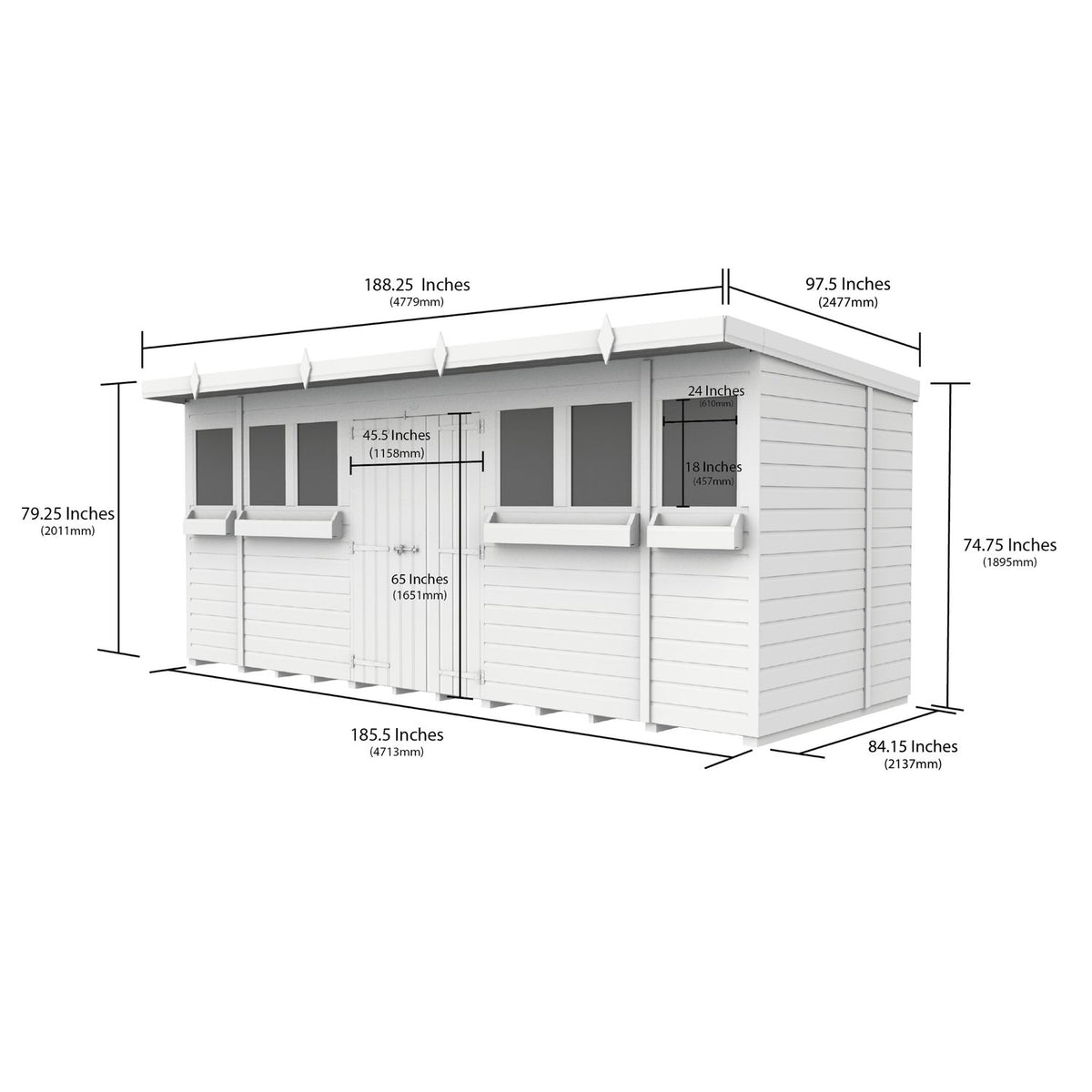 DIY Sheds – Pent Summer Shed