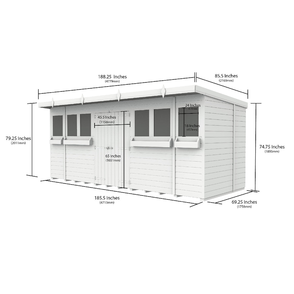 DIY Sheds – Pent Summer Shed