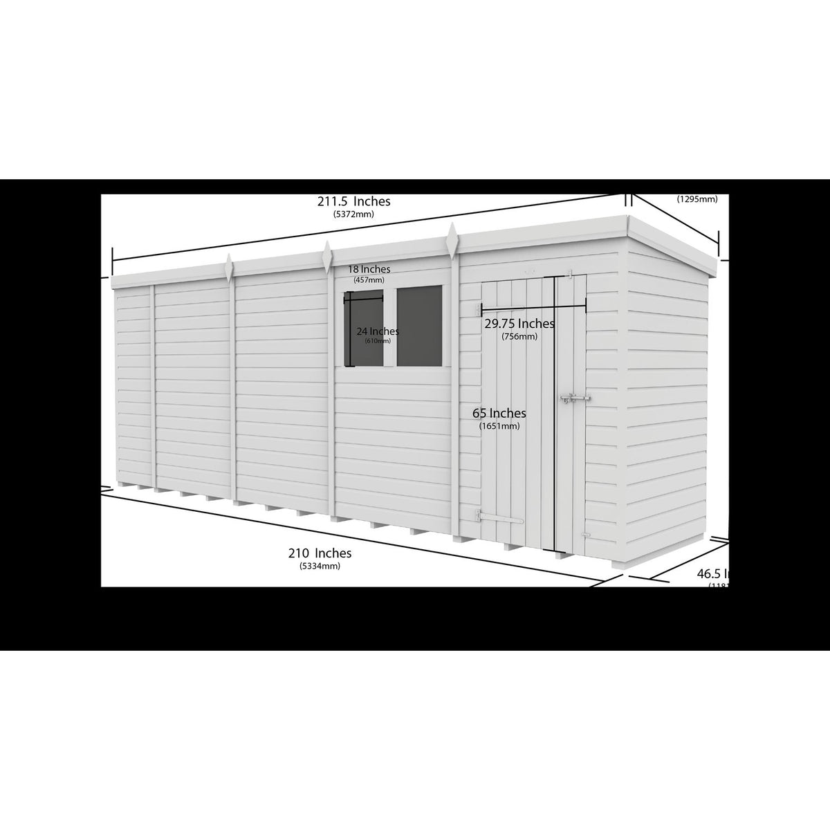 DIY Sheds – Security Pent Shed