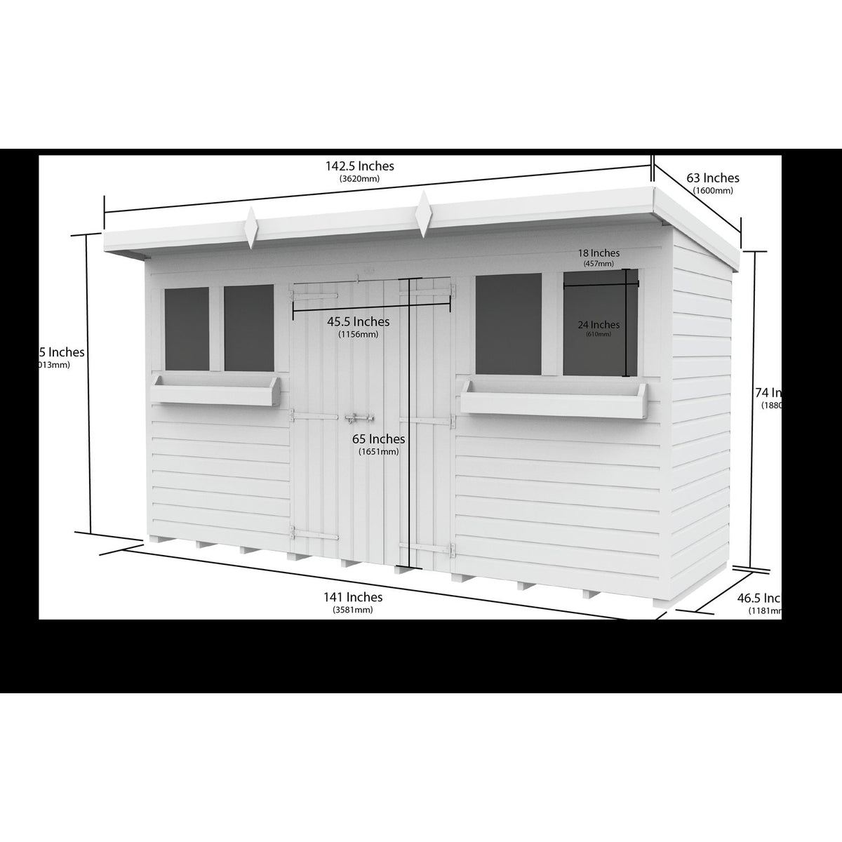 DIY Sheds – Pent Summer Shed