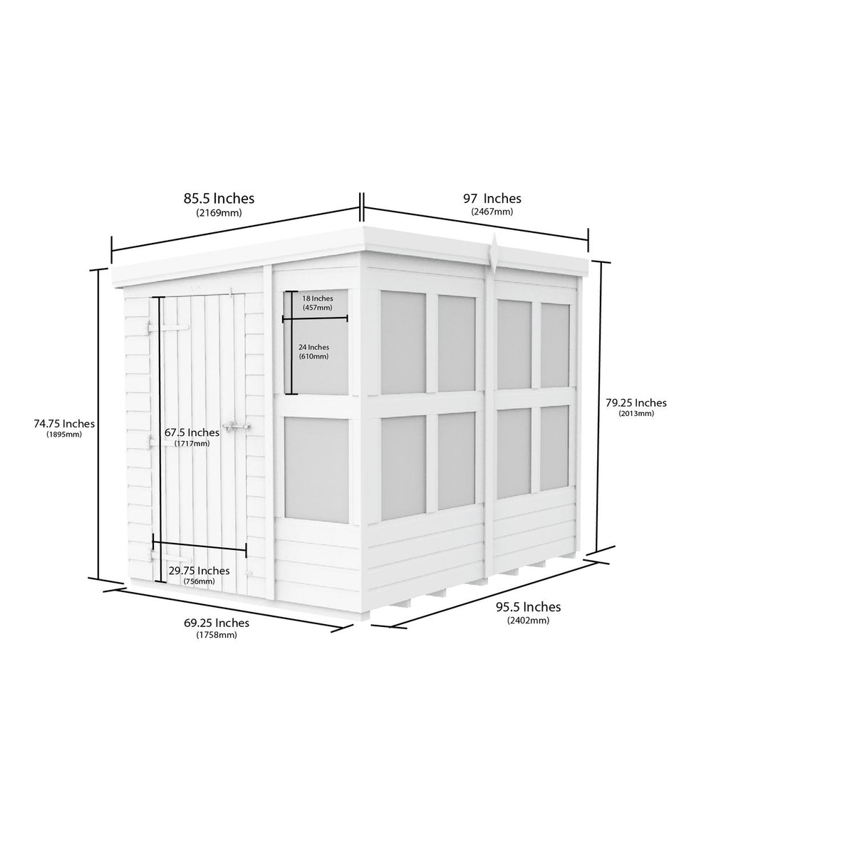 DIY Sheds – Pent Potting Shed