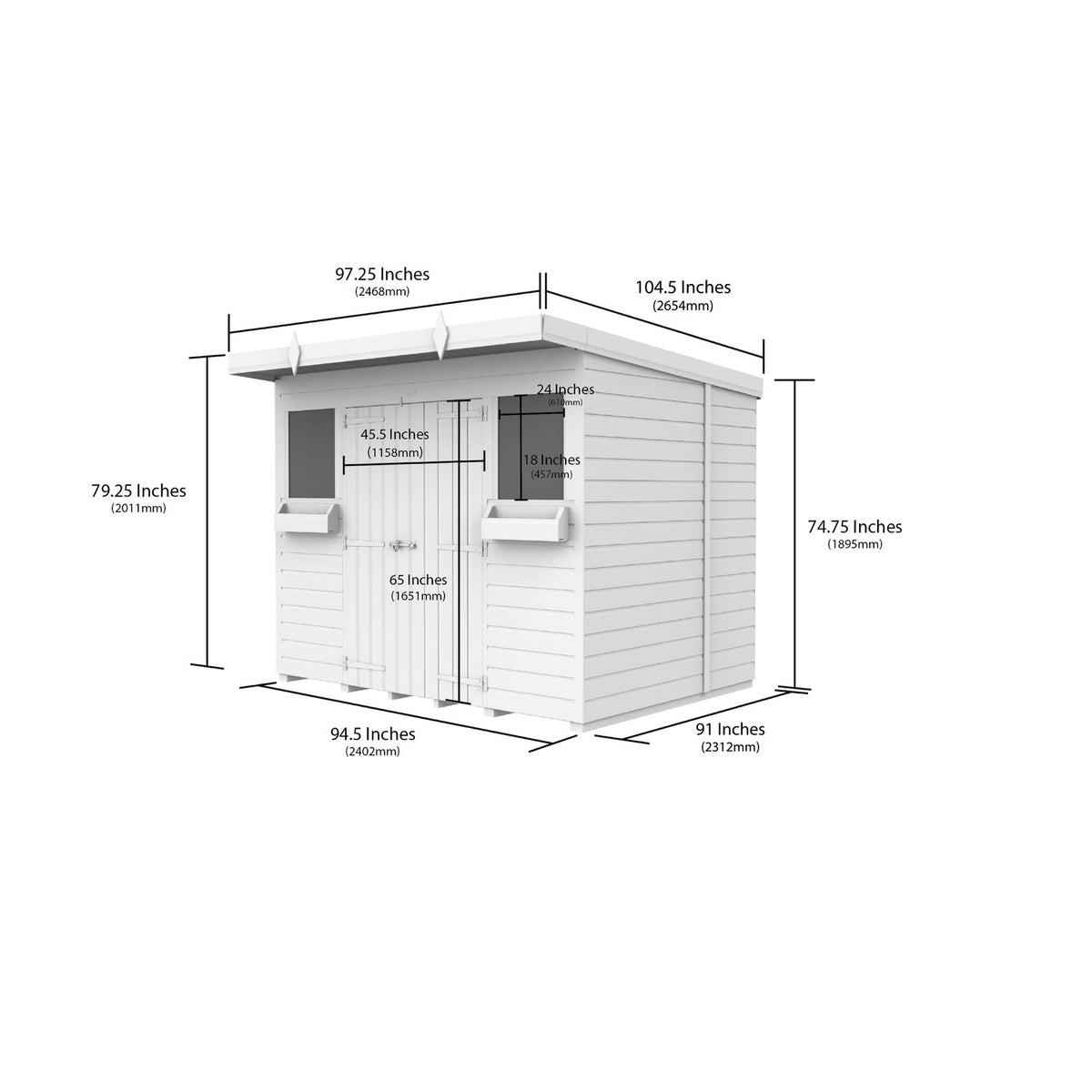 DIY Sheds – Pent Summer Shed