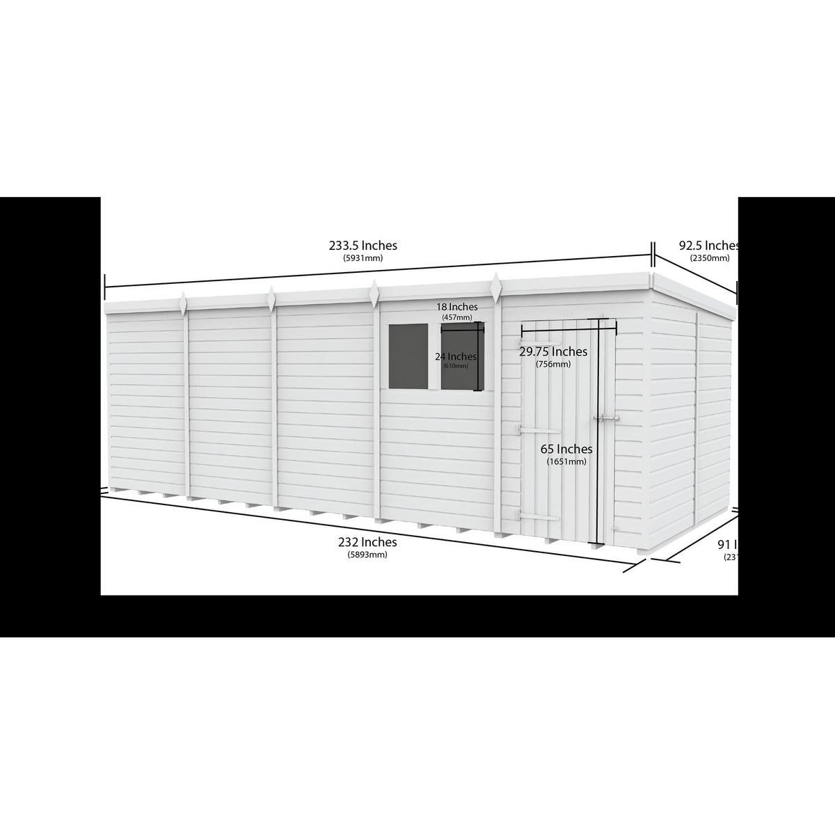 DIY Sheds – Security Pent Shed