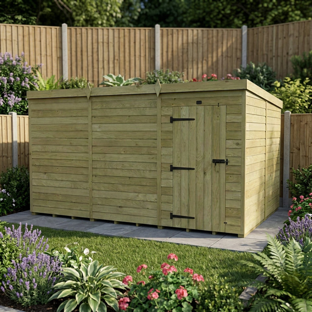 DIY Sheds – Pent Shed – Single Door – view 39