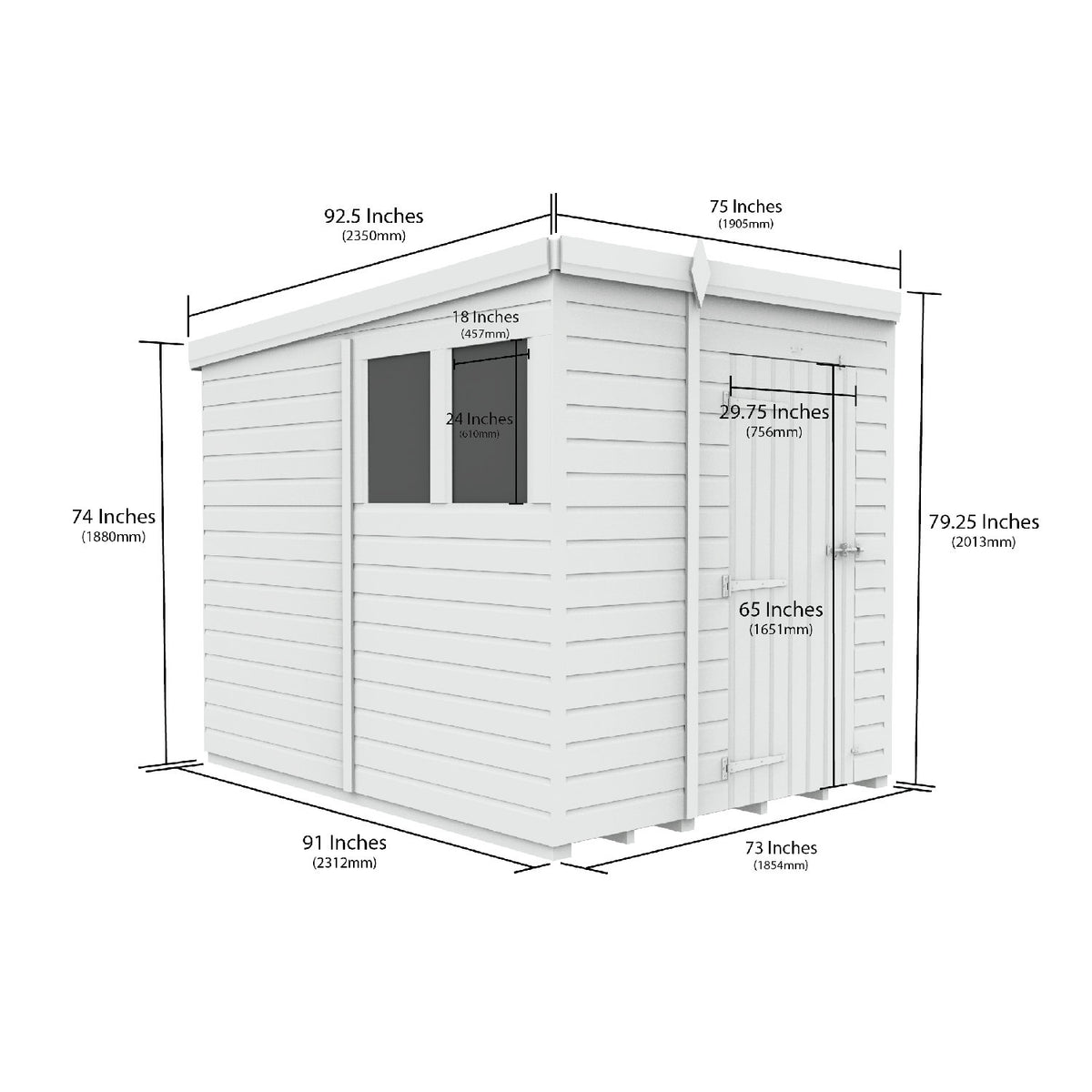 DIY Sheds – Security Pent Shed