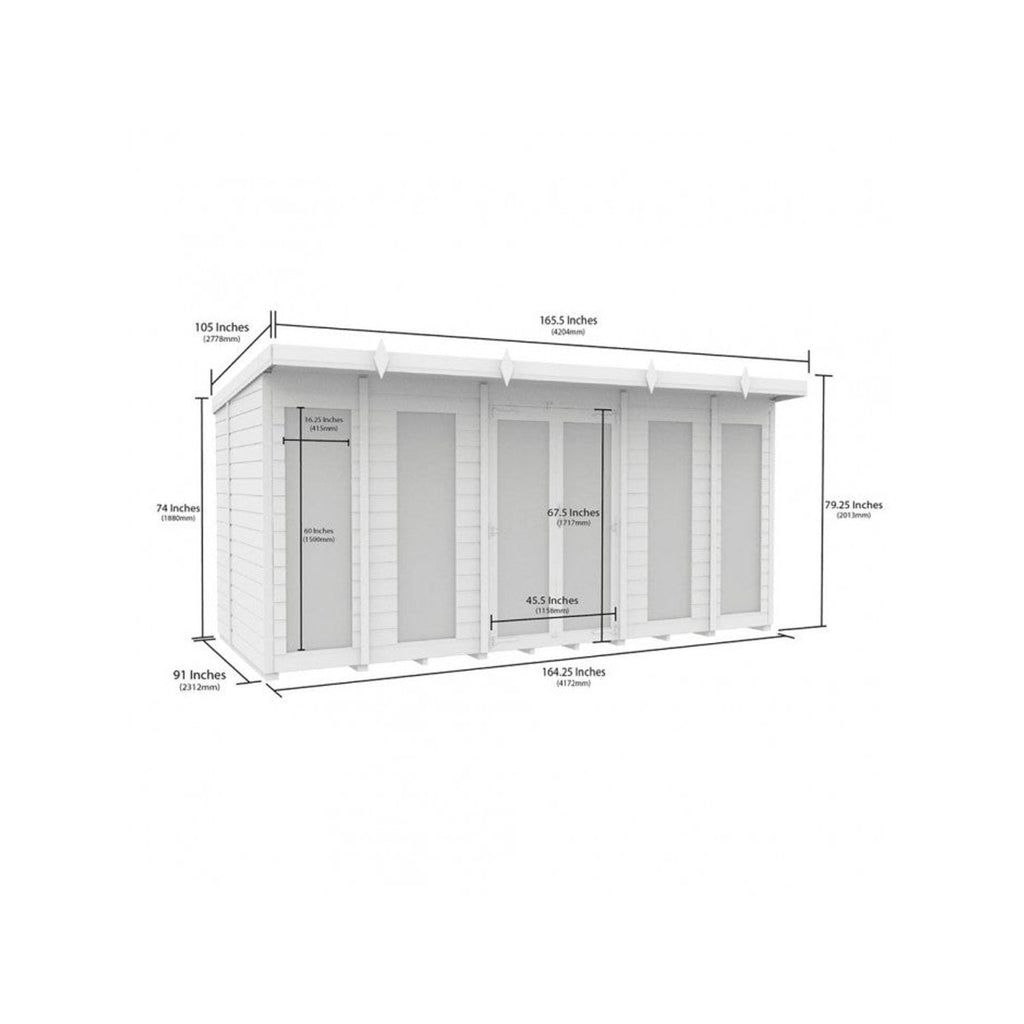 DIY Sheds – Pent Full Glass Summer House