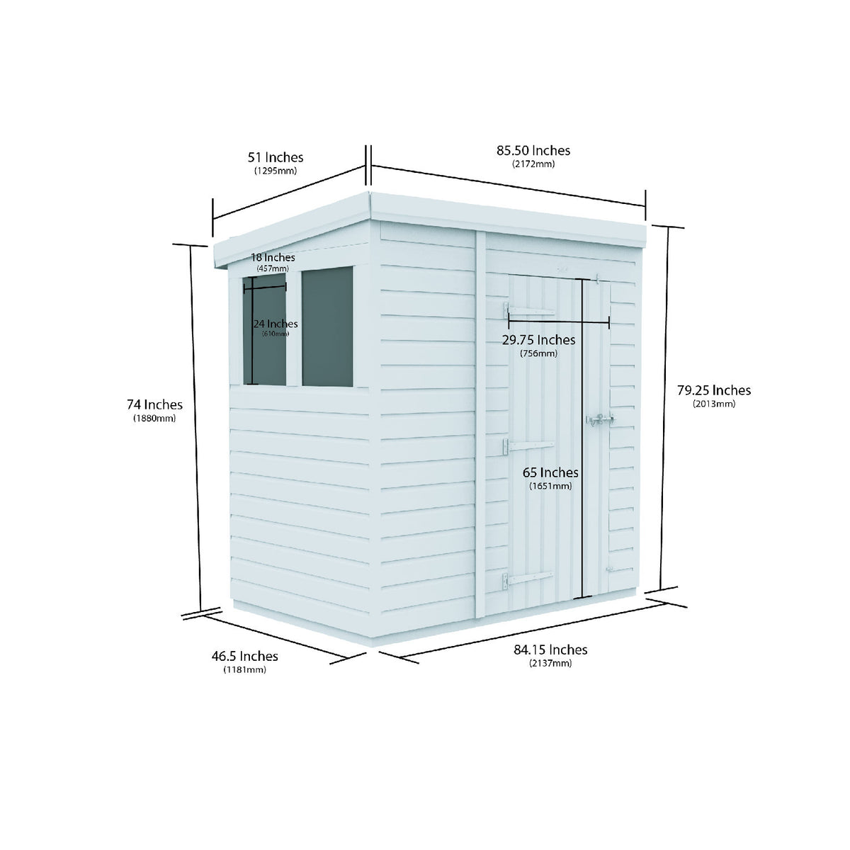 DIY Sheds – Security Pent Shed